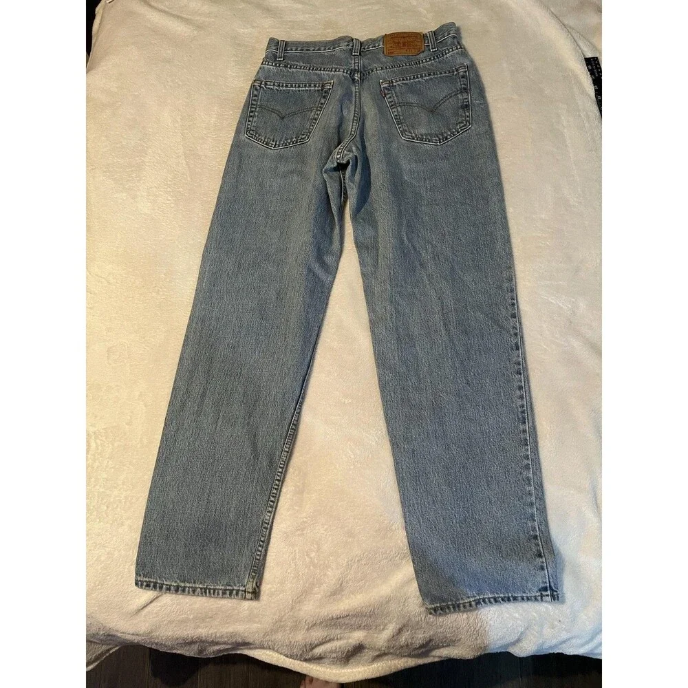 Vintage Levi's 550 Jeans Mens Size 30 Blue Relaxed Fit 100% Cotton Straight Leg